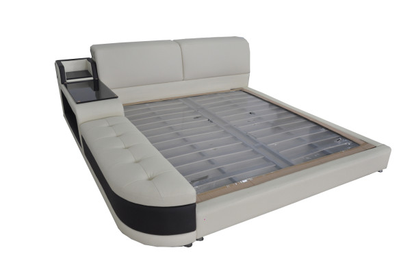 Design Luxury Bed Upholstery Marriage Modern Leather Hotel Beds 140/160/180/200