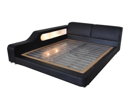 Design Luxury Bed Upholstery Leather Marriage Modern Hotel Beds 140/160/180/200