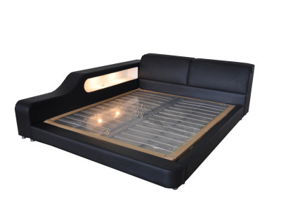 Design Luxury Bed Upholstery Leather Marriage Modern Hotel Beds 140/160/180/200