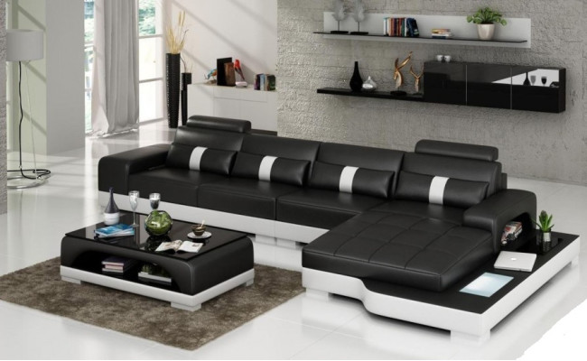 Designer Sofa Couch Upholstery Leather Sofa Corner sofa L-shape Sofas Couches New W/S