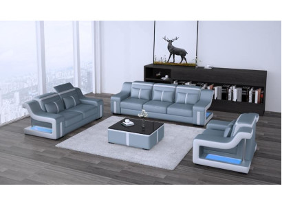 Sofa set 3+1 Seater G8047D Couch Upholstery Seat Suite Sofa Living room Leather