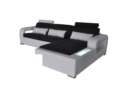 Leather sofa couch living landscape corner suite design modern sofa decoration L-shape