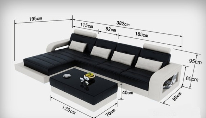 Leather sofa couch living landscape corner suite design modern sofa decoration L-shape