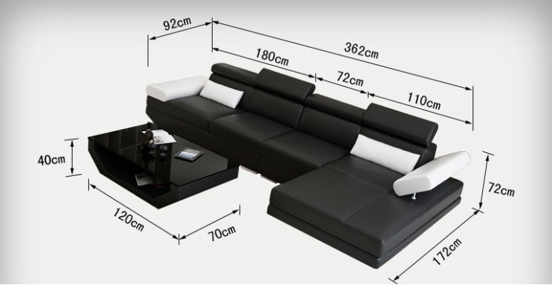Leather sofa sofa couch living landscape corner sofa modern suite decor design