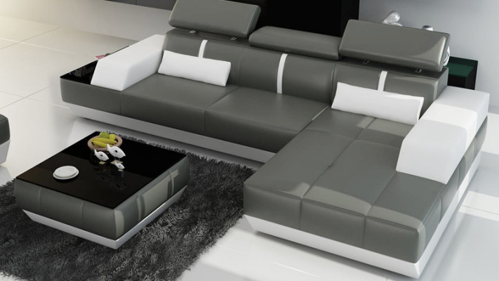 Modern leather sofa sofa couch design living landscape corner sofa suite decor