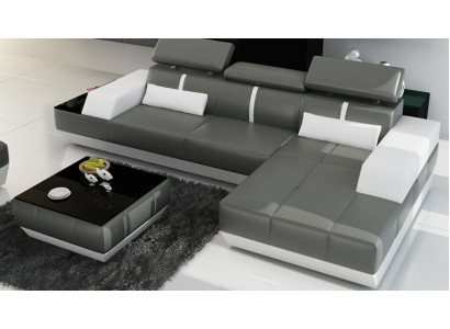Modern leather sofa sofa couch design living landscape corner sofa suite decor