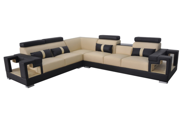 Leather sofa Couch Living landscape Corner Suite Design Modern Sofa L-shape K5001