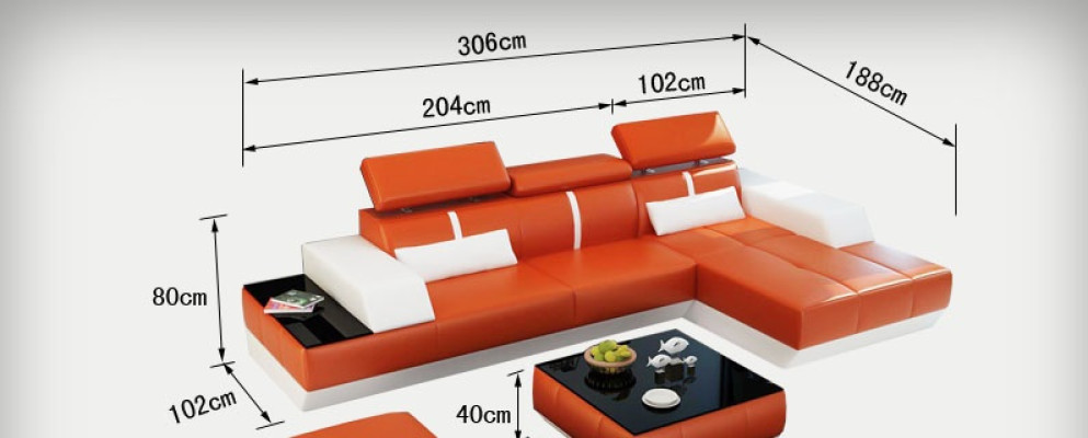 Modern leather sofa sofa couch design living landscape corner sofa suite decor