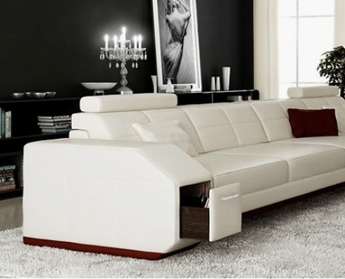 Corner sofa Leather sofa Sofa Couch Upholstery Seat Corner Suite Living landscape Ebern S