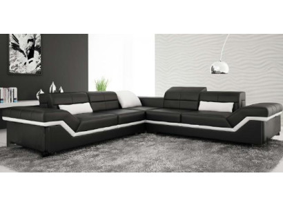 LEATHER SOFA XXL Living landscape COUCH DESIGN SOFA Corner sofa Corner sofa Sofa set new