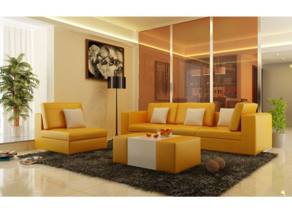 Sofa set with USB Upholstery Sofa Set 3+1 Leather Couches Sofas made to measure