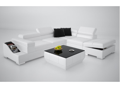 Leather sofa sofa couch modern living landscape corner sofa corner design suite