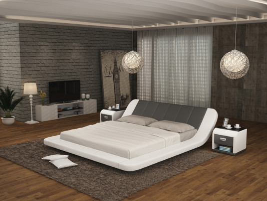 Leather Bed with USB,Upholstery Beds Luxury Double Marriage 140/160/180 LB8826