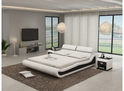 Luxury Leather Bed with USB Upholstery Beds Double Modern Marriage 140/160/180 cm