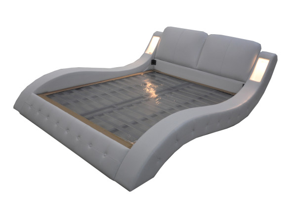 Design Luxury Bed Upholstery Marriage Hotel Modern Beds Leather 140/160/180/200 LB8824