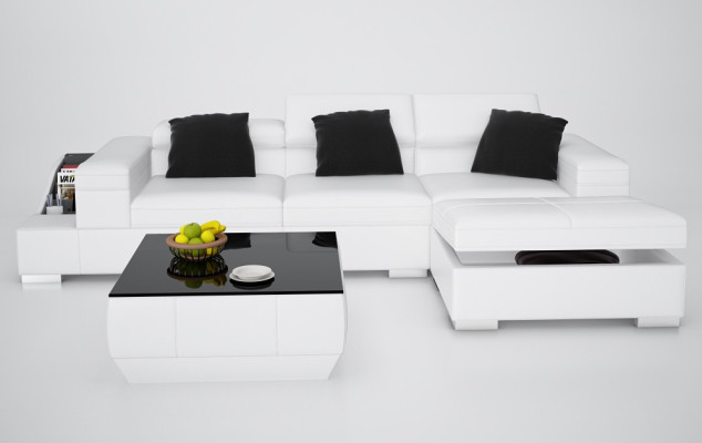 Leather sofa sofa couch modern living landscape corner sofa design corner suite
