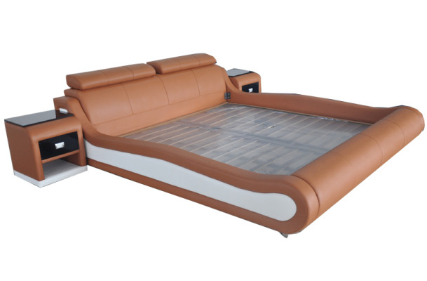 Design Luxury Bed Upholstery Marriage Hotel Modern Beds Leather 140/160/180/200 cm