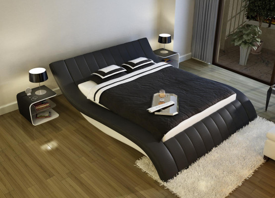 Upholstered bed LEATHER BED Bed Bed Model S-9275 160/180/200X220CM