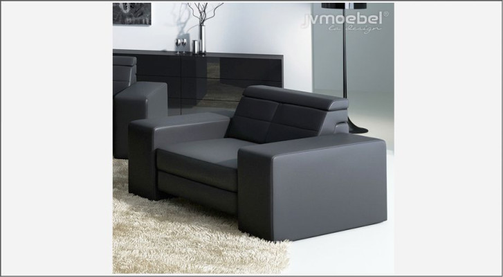 Design Living room Leather Couch Armchair 1 Seater Upholstery Sofas Lounge Club Furniture