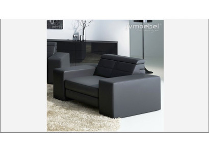 Design Living room Leather Couch Armchair 1 Seater Upholstery Sofas Lounge Club Furniture