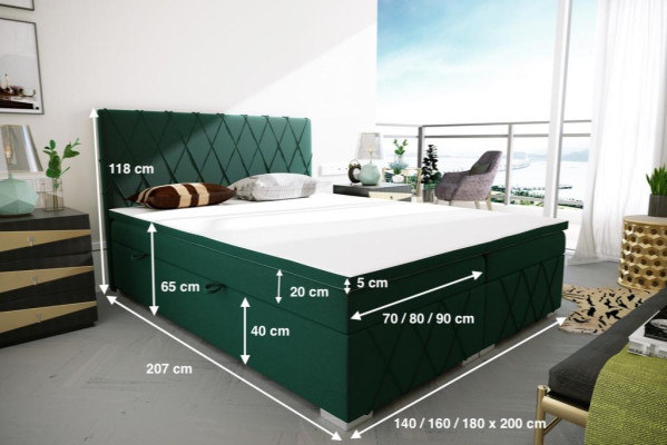 Bed Box Spring Complete Set Double Mattress Topper Beds Function Box Hotel