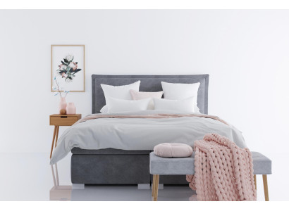 Modern Hotel Box Spring Beds Double Luxury Bed Upholstery Box Function Fabric