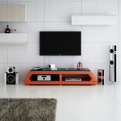 TV-cabinet TV Sideboard Leather Glass Table Television Wardrobe Table Lowboard Mo.B