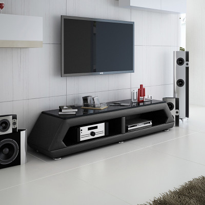 TV-cabinet TV Sideboard Leather Glass Table Television Wardrobe Table Lowboard Mo.B