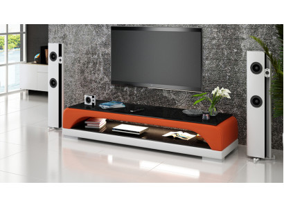 TV-cabinet TV Sideboard Leather Glass Table Television Wardrobe Table Lowboard Mo.H