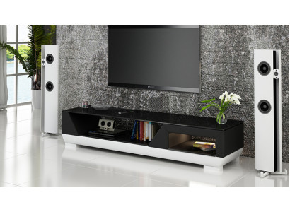 TV-cabinet TV Sideboard Leather Glass Table Television Wardrobe Table Lowboard Mo.I