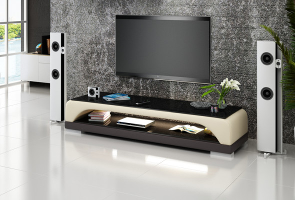 TV-cabinet TV Sideboard Leather Glass Table Television Wardrobe Table Designer Decor