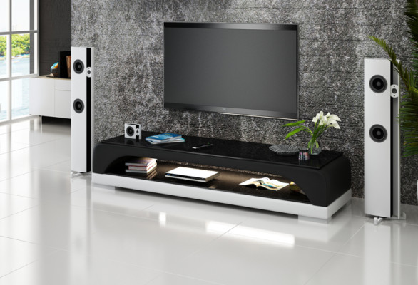 TV-cabinet TV Sideboard Leather Glass Table Television Wardrobe Table Designer Decor