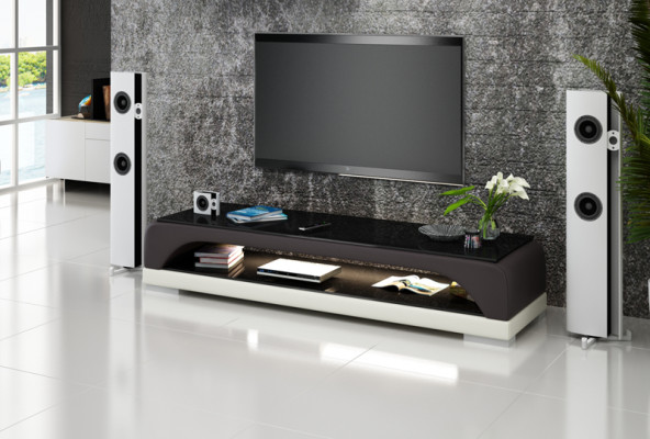 TV-cabinet TV Sideboard Leather Glass Table Television Wardrobe Table Designer Decor