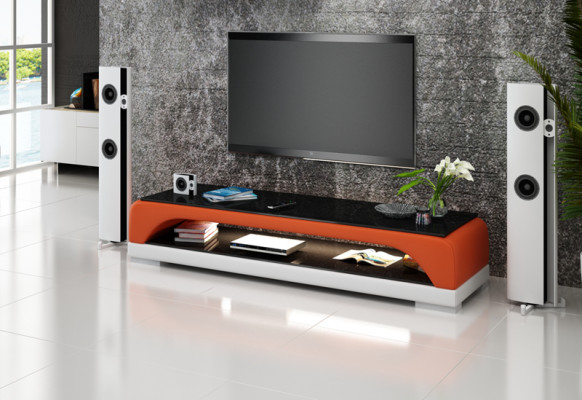 TV-cabinet TV Sideboard Leather Glass Table Television Wardrobe Table Designer Decor