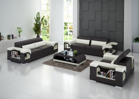 Leather sofa couch sofa set set 3+2+1 seater suite design modern sofa
