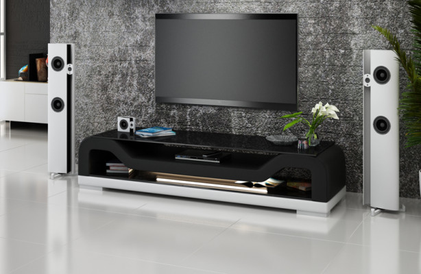 TV-cabinet TV Sideboard Leather Glass Table Television Decor Wardrobe Table Designer
