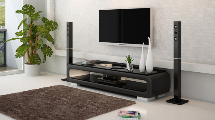 TV-cabinet TV Sideboard Decor Leather Glass Table Television Table Wardrobe Designer