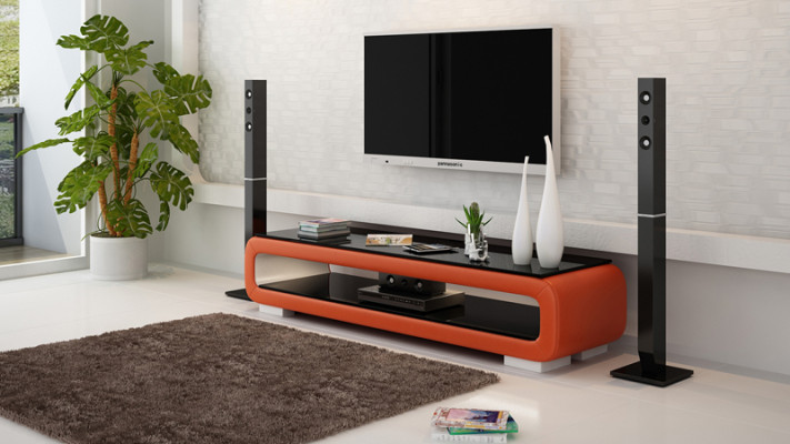 TV-cabinet TV Sideboard Decor Leather Glass Table Television Table Wardrobe Designer