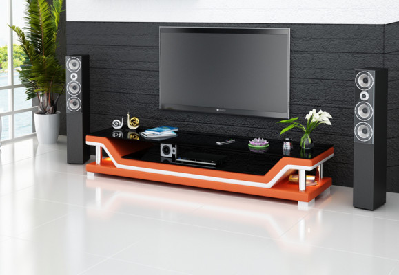 TV-cabinet TV Sideboard Leather Glass Table Television Wardrobe Designer TS1003