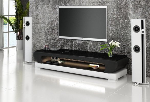 TV-cabinet TV Sideboard Leather Table Designer Glass Table Television Wardrobe new Modern