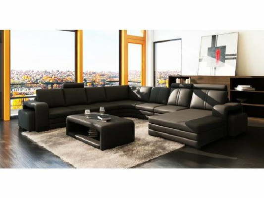 Leather Table Coffee table Upholstery New Side table Tables 132x70x45
