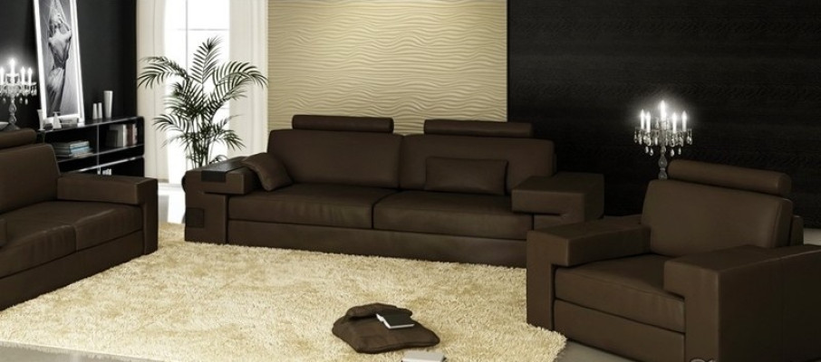 Leather Sofa Set 3+2+1 Couch Seat Upholstery Sofa Suite Set Nassau B