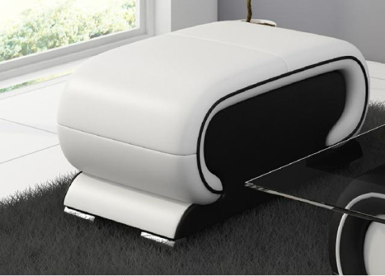 Designer leather stool lounge stool couch sofa side TV
