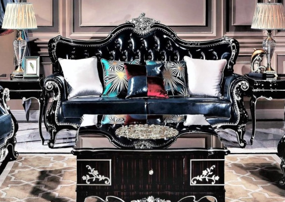 Leather Sofa Couch Classic r 2 Seater Couches Sofas Designer Upholstery Seat 2er