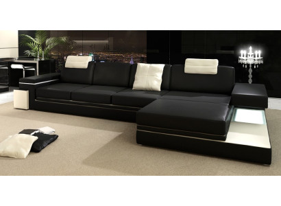 Leather sofa Living landscape XXL Corner sofa Bigsofa Design Couch Designer sofa Suite