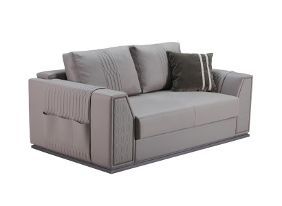 Sofa 2 Seater Taupe new Creative Modern Design Couch Living room Leather Sofas Furniture