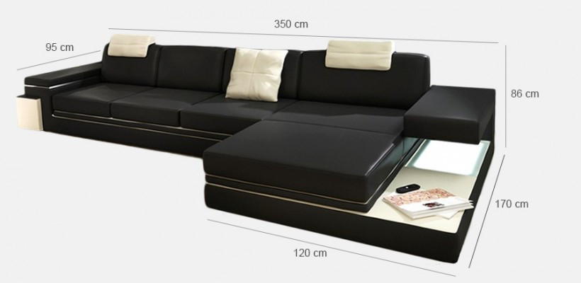 Leather sofa Living landscape XXL Corner sofa Bigsofa Design Couch Designer sofa Suite