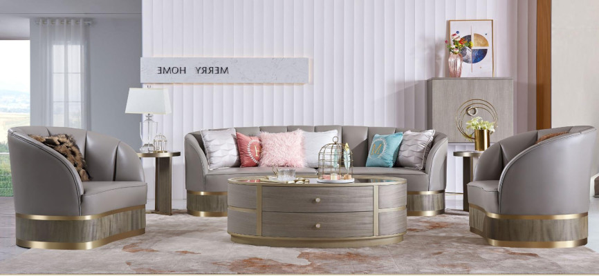 XXL Big Sofa Couch Upholstery Suite 4+1 Seater Classic Textile Sofas Couches