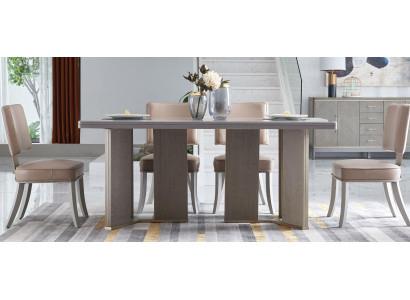 Designer Furniture Wood Table Seat Dining Room 6x Chairs 7pcs. Set Suite new