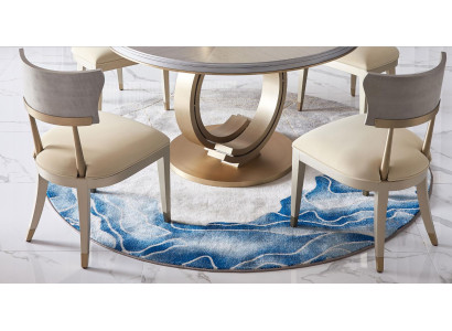 Design Round Table 4x Chairs Dining Room Seat Round Tables Suite Wood